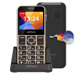 myPhone Halo 3 5,87 cm (2.31") 86 g Melns, Zelts Gados vecāku cilvēku tālrunis