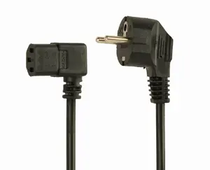 Силовой кабель Gembird PC-186A-VDE1B-1.5M 1.5 м Type F — IEC C13 10 А Черный