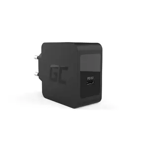 Indoor charger Green Cell CHAR07, 18W USB-C PD 3.0, 5–15V, 3A, Type C plug, black