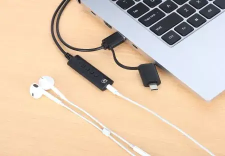 MANHATTAN USB-C/USB-A to 3.5 mm Audio Adapter Cable 1 m Photo 6