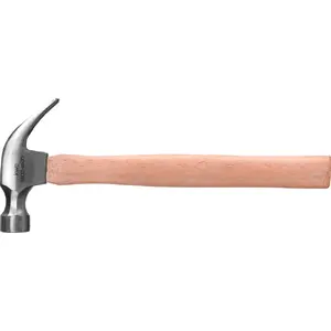 Claw hammer KWB 445726 Steel head Wood handle 450g