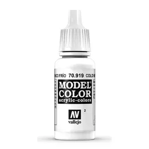 Akrila krāsa VALLEJO 70.919 Cold White 17 ml — pudele ar dozatoru