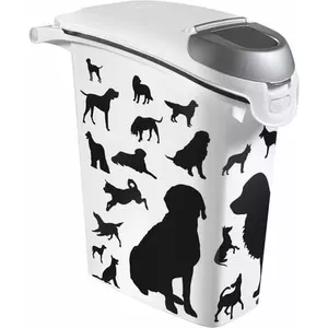 Food container Curver 210341 for 10 kg, 23 L capacity, black/gray