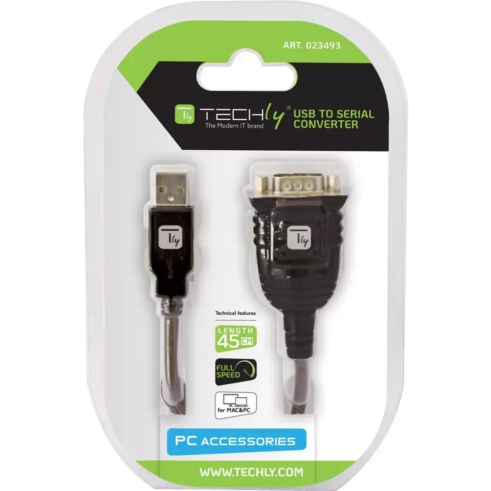 USB to Serial Adapter Techly IDATA USB-SER-2T Photo 2