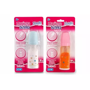 Bērnu pudele lellēm Artyk Magic bottle Natalia MIX 2 raksti, aksesuārs lelles aprūpei