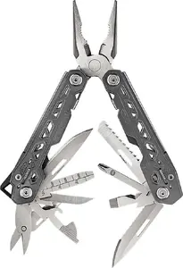 Мультитул Gerber Truss 31-003685 — нержавеющая сталь, 17 инструментов, лезвие 57 мм, 165 мм раскрыт, 110 мм сложен, 238 г