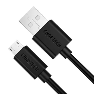 Kabeļa USB savienojums ar Micro USB Choetech, AB003 1,2 m (melns)