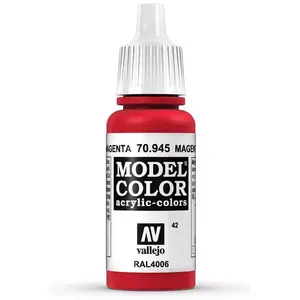 Akrila krāsa pudelītē VALLEJO 70.945 Magenta 17 ml
