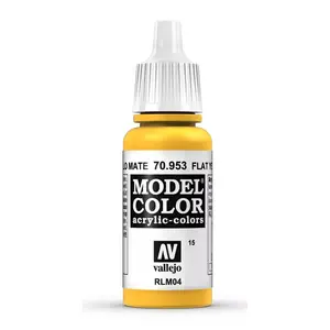 Akrila krāsa pudelē VALLEJO 70.953 Flat Yellow 17 ml