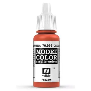 Akrila krāsa VALLEJO 70.956 Clear Orange 17 ml flakons