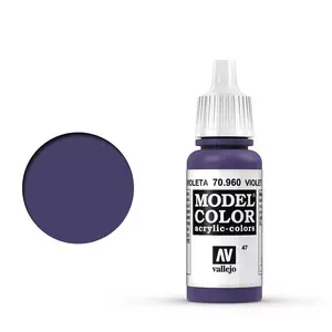 Akriļkrāsa VALLEJO 70.960, violeta, 17 ml, šķidra mākslas/roku darbiem
