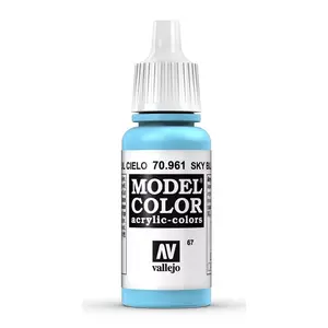 Akrila krāsa pudelē VALLEJO 70.961 Sky Blue 17 ml