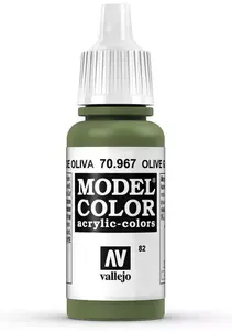 Akrila krāsa VALLEJO 70.967 Olive Green 17 ml pudelē