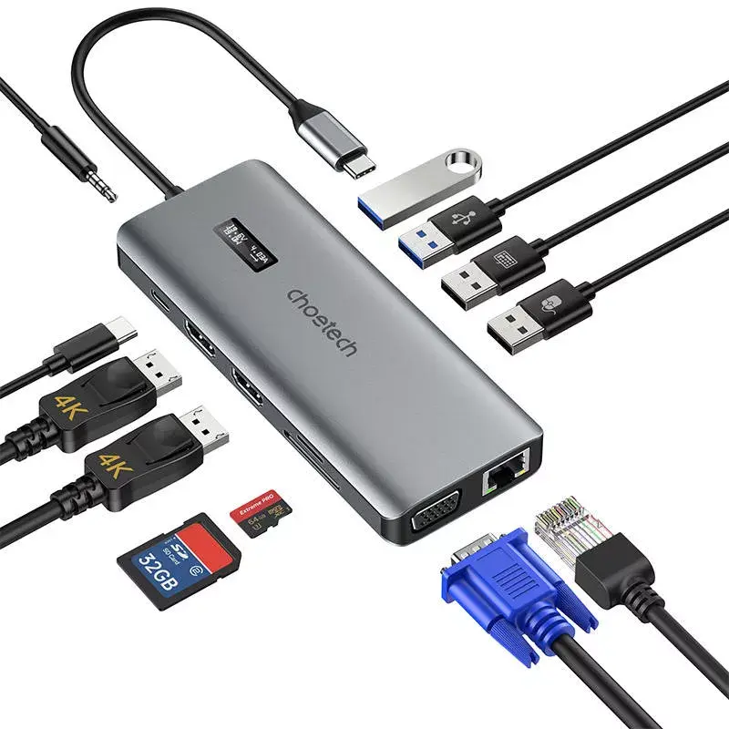 CHOETECH HUB-M26 USB-C мультипортовый хаб Photo 2