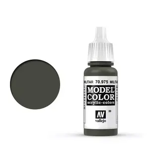 Akrila krāsa VALLEJO 70.975 — zaļa, 17 ml, šķidra mākslas/rokdarbu krāsa