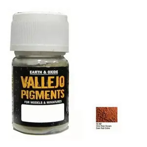 Akrila krāsa Vallejo 73.107 Oker‑sarkana 35 ml – mākslas/modelēšanas flakons