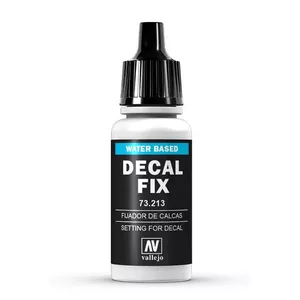 Decal Fix liquid for model decals VALLEJO 17 ml, plastic bottle, transparent