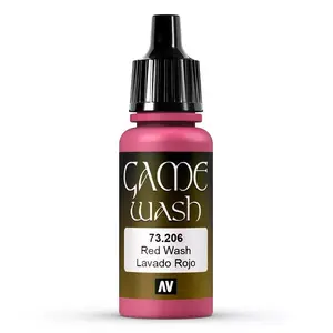 Akrila mazgāšanas krāsa VALLEJO Vallejo Red Wash 17 ml — sarkana