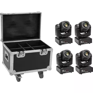 Pārvietojams spot gaismeklis EUROLITE TMH-S60 4x LED ar transporta futrāli