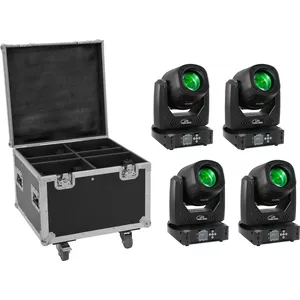 LED lighting set EUROLITE TMH-B90 4x with transport case and wheels