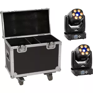 LED light set EUROLITE TMH-H90 2x with case and wheels