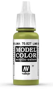 Акриловая краска VALLEJO 70.827 Lime Green 17 мл в бутылке