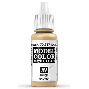 Akrila krāsa pudelītē VALLEJO 70.847 Dark Sand (brūna), 17 ml