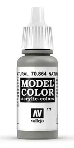 Akrila krāsa VALLEJO 70.864 Pelēka (Natural Steel) 17 ml pudele