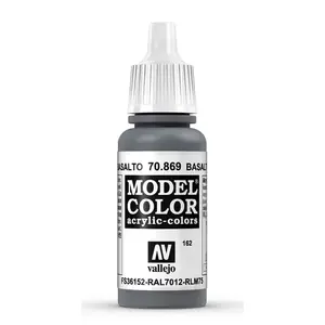 Akrila krāsa VALLEJO 70.869 Basalt Grey 17 ml pudelītē
