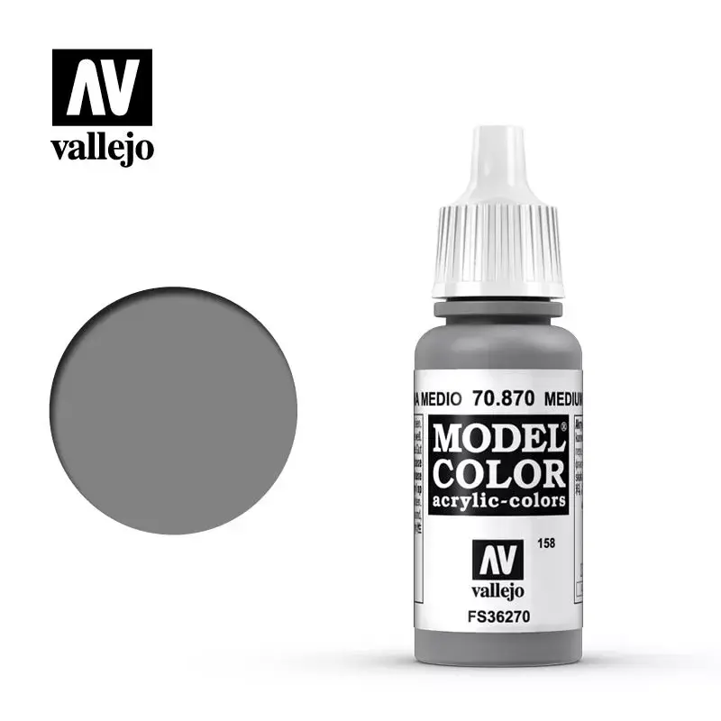 Akrila krāsa Vallejo 70.870 Medium Sea Grey 17 ml Photo 2