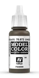 Akrila krāsa VALLEJO 70.872 Chocolate Brown, pudele 17 ml