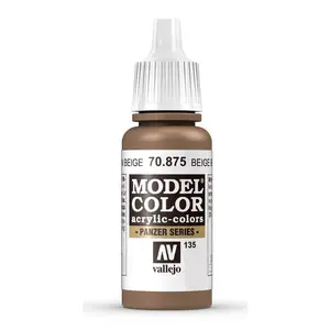 Akrila krāsa pudelītē VALLEJO 70.875 Brown (Beige Brown) 17 ml