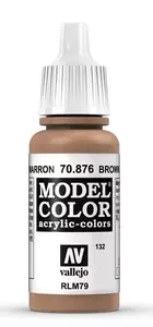 Akrila krāsa VALLEJO 70.876 Brown Sand 17 ml pudelīte