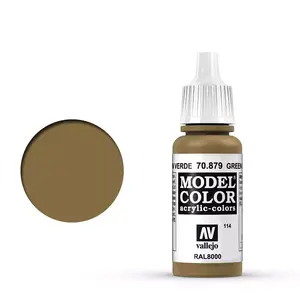 Akrila krāsa VALLEJO 70.879 brūni-zaļa 17 ml — šķidra modelēšanas krāsa