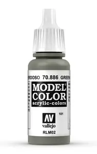 Akrila krāsa VALLEJO 70.886 Green Grey 17 ml pudele