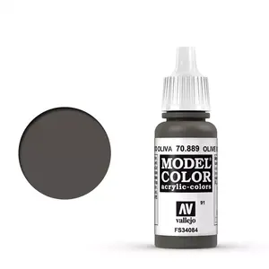 Acrylic Paint VALLEJO 70.889 Olive Bottle 17 ml, bottle dispenser, Olive Brown