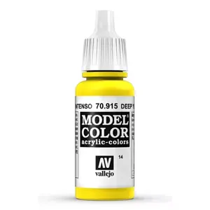Акриловая краска VALLEJO 70.915 Deep Yellow, флакон 17 мл