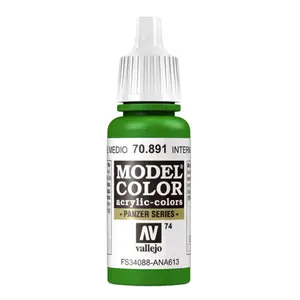 Akrila krāsa VALLEJO 70.891 Intermediate Green 17 ml flakons