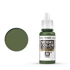 Akrila krāsa VALLEJO 70.922 — zaļa, 17 ml flakons