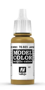 Acrylic Paint VALLEJO 70.923 Green (Japanese Uniform WWII) 17 ml Bottle