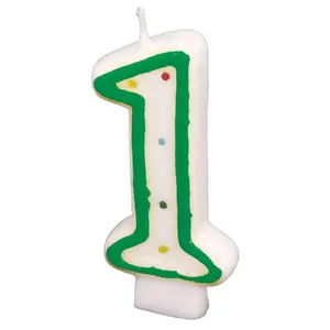 Candles AMSCAN 550281 multicolour, 1 pc, height 73 mm