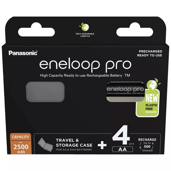 Panasonic ENELOOP AA BK-3HCDEC4BE 2500 mAh — 4 pcs Photo 1