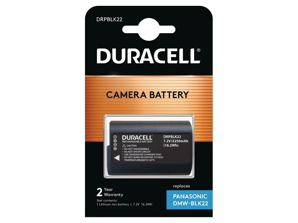 Kameras akumulators Duracell DRPBLK22 2250 mAh