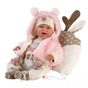 Baby doll Llorens 74028 — female vinyl doll, 420 mm height, 1.43 kg, multicolour