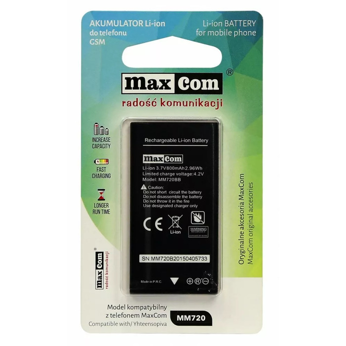 MAXCOM AKUMULATORMAXCOMMM720 Photo 1