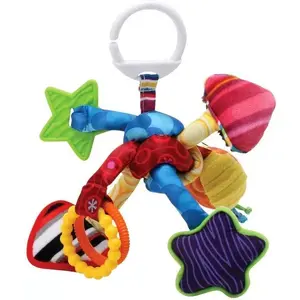 Подвесная игрушка для малыша TOMY Lamaze Tug play knot плюшевая разноцветная для коляски и кроватки
