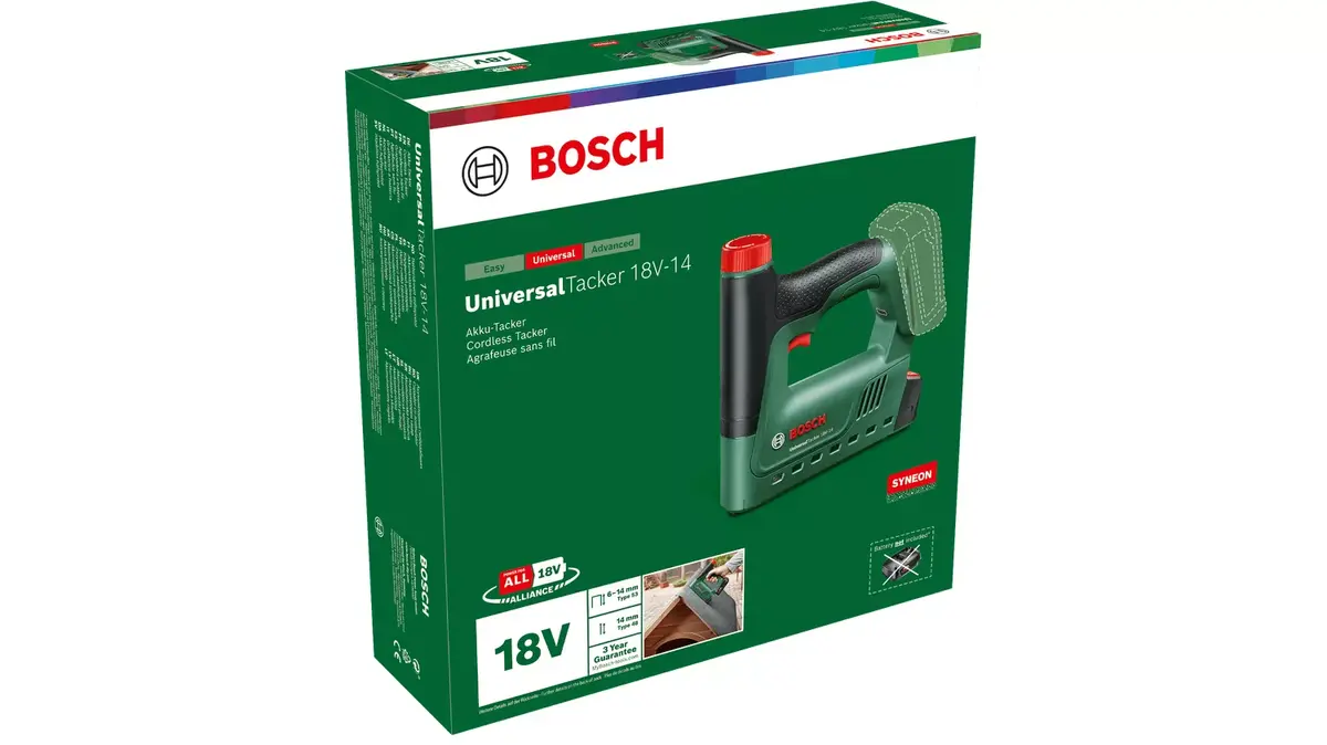 Электрический степлер Bosch UniversalTacker 18V-14 Photo 2