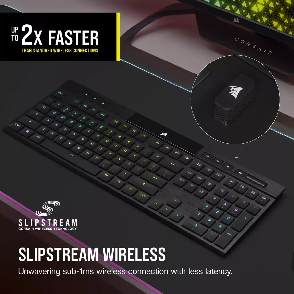 Игровая механическая клавиатура CORSAIR K100 AIR Photo 4