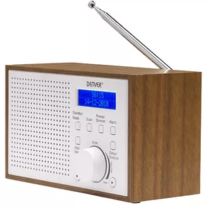 Internet Radio Denver DAB-46WHITE Analog Digital DAB+ FM