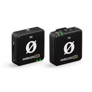 Беспроводная микрофонная система RØDE Wireless ME — всенаправленный съёмный микрофон, 100 м, 48 кГц/24‑бит, 7 ч, USB‑C, 3,5 мм